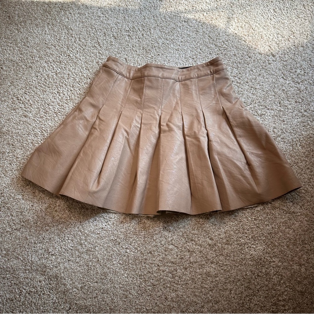 Katie j NYC girls faux leather skirt